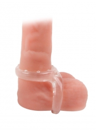 Прозрачное двойное эрекционное кольцо - Sex Expert - в Серпухове купить с доставкой