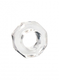 Прозрачное эрекционное кольцо в форме гайки - Sex Expert - в Серпухове купить с доставкой