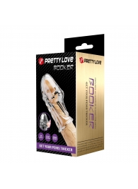 Прозрачная насадка на пенис Booker - 8 см. - Baile - в Серпухове купить с доставкой