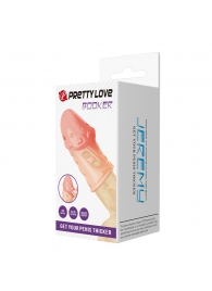 Телесная насадка на пенис Booker - 8 см. - Baile - в Серпухове купить с доставкой