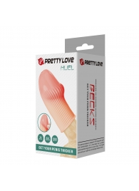 Телесная насадка на пенис Huel - 9 см. - Baile - в Серпухове купить с доставкой