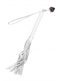 Белая кожаная плеть - 50 см. - Pecado - купить с доставкой в Серпухове