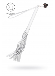 Белая кожаная плеть - 50 см. - Pecado - купить с доставкой в Серпухове