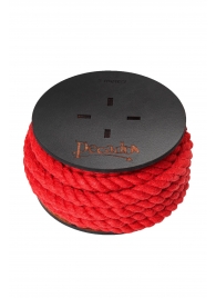 Красная веревка для шибари на катушке - 5 м. - Pecado - купить с доставкой в Серпухове