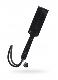 Черный кожаный пэддл - 32 см. - Pecado - купить с доставкой в Серпухове