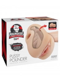 Телесный мастурбатор-вагина Pussy Pounder Squeeze Stroker - Pipedream - в Серпухове купить с доставкой