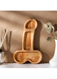 Деревянное блюдо для подачи в форме члена (25 х 16,5 х 1,7 см) - Сима-Ленд - купить с доставкой в Серпухове