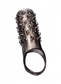 Дымчатая насадка на пенис с выпуклостями - 12 см. - Sex Expert - в Серпухове купить с доставкой