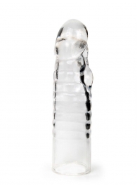Прозрачная закрытая насадка на член - 15 см. - Sex Expert - в Серпухове купить с доставкой