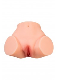 Телесный реалистичный мастурбатор-полуторс с 2 любовными входами - No Name - в Серпухове купить с доставкой