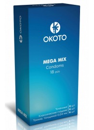 Презервативы OKOTO Mega Mix - 18 шт. - Sitabella - купить с доставкой в Серпухове