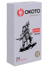 Точечные презервативы OKOTO Dotted - 12 шт. - Sitabella - купить с доставкой в Серпухове