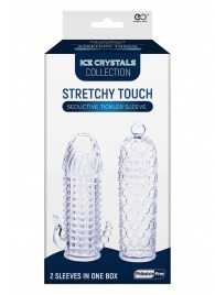 Набор из 2 прозрачных насадок на член Seductive Tickler Sleeves Set - NMC - в Серпухове купить с доставкой