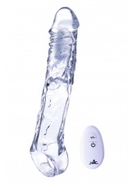 Прозрачная насадка-удлинитель Length Enhancer With Bullet с подхватом - 22,3 см. - NMC - в Серпухове купить с доставкой