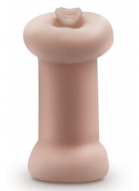 Телесный люминесцентный двусторонний мастурбатор Tasha - Blush Novelties - в Серпухове купить с доставкой