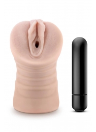 Телесный мастурбатор-вагина Ayumi с вибрацией - Blush Novelties - в Серпухове купить с доставкой