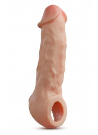 Телесная насадка-удлинитель Intrepid 9.25 Inch Realistic Penis Extender Sleeve - 23,5 см. - Blush Novelties - в Серпухове купить с доставкой