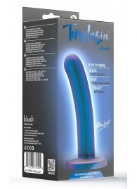 Синяя насадка с гладкой поверхностью Surrender 5.75 Inch Intermediate Pegging Dildo - 14,6 см. - Blush Novelties - купить с доставкой в Серпухове