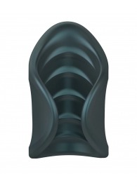 Серый сквозной мастурбатор с вибрацией Manwan Starter - Manwan - в Серпухове купить с доставкой