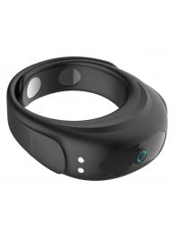 Черное эрекционное виброкольцо на ремешках - Boys of Toys - в Серпухове купить с доставкой