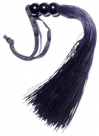 Черная силиконовая плетка - 25,4 см. - Boys of Toys - купить с доставкой в Серпухове