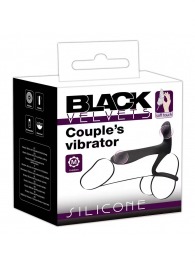 Черная насадка на член с вибрацией Couple’s Vibrator - Orion - в Серпухове купить с доставкой