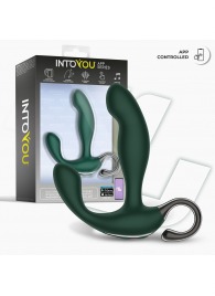 Зеленый вибромассажёр простаты Greeny - 12,8 см. - Intoyou - в Серпухове купить с доставкой