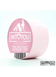 Розовый скотч для фиксации Non-Sticky Bondage Tape - 15 м. - Intoyou - купить с доставкой в Серпухове