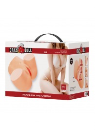 Телесный мастурбатор Liora с 2 любовными тоннелями - Baile - в Серпухове купить с доставкой