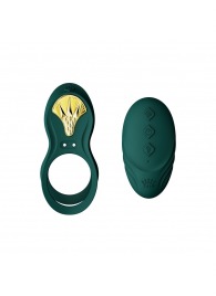 Зеленое эрекционное виброкольцо Bayek с пультом ДУ - Zalo - в Серпухове купить с доставкой
