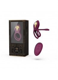 Фиолетовое эрекционное виброкольцо Bayek с пультом ДУ - Zalo - в Серпухове купить с доставкой