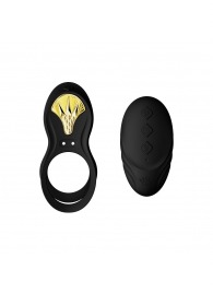 Черное эрекционное виброкольцо Bayek с пультом ДУ - Zalo - в Серпухове купить с доставкой