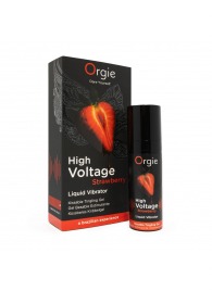 Жидкий вибратор Orgie High Voltage Strawberry - 15 мл. - ORGIE - купить с доставкой в Серпухове