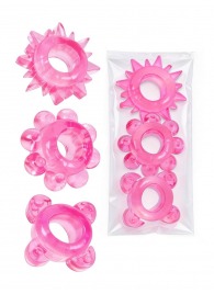 Комплект из 3 розовых эрекционных колец - Erowoman-Eroman - в Серпухове купить с доставкой