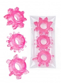 Комплект из трех розовых эрекционных колец - Erowoman-Eroman - в Серпухове купить с доставкой