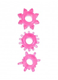 Комплект из трех розовых эрекционных колец - Erowoman-Eroman - в Серпухове купить с доставкой