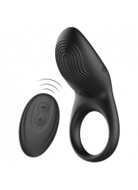 Черное эрекционное виброкольцо с пультом ДУ - Ibiza - в Серпухове купить с доставкой