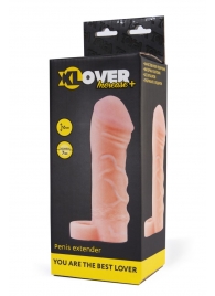 Фаллическая удлиняющая насадка с кольцом для фиксации - 16 см. - ToyFa - в Серпухове купить с доставкой