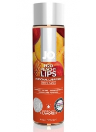 Лубрикант на водной основе с ароматом персика JO Flavored Peachy Lips - 120 мл. - System JO - купить с доставкой в Серпухове