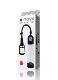 Чёрная вакуумная помпа A-toys с манометром и прозрачной колбой - A-toys - в Серпухове купить с доставкой