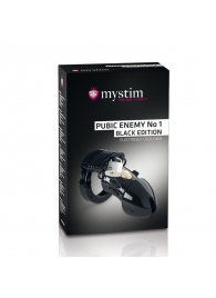 Пояс верности с электростимуляцией Mystim Pubic Enemy No1 Black Edition - MyStim - купить с доставкой в Серпухове