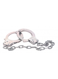 Наручники из металла с длинной цепочкой CHROME HANDCUFFS METAL HANDCUFFS W. KEY - NMC - купить с доставкой в Серпухове