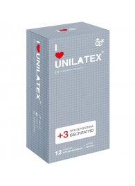 Презервативы с точками Unilatex Dotted - 12 шт. + 3 шт. в подарок - Unilatex - купить с доставкой в Серпухове