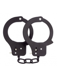 Чёрные наручники из листового металла BONDX METAL CUFFS BLACK - Dream Toys - купить с доставкой в Серпухове