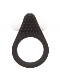 Чёрное эрекционное кольцо LIT-UP SILICONE STIMU RING 1 BLACK - Dream Toys - в Серпухове купить с доставкой