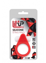 Красное эрекционное кольцо LIT-UP SILICONE STIMU RING 1 RED - Dream Toys - в Серпухове купить с доставкой