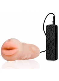 Мастурбатор-ротик с вибрацией REALSTUFF VIBRATING MASTURBATOR MOUTH - Dream Toys - в Серпухове купить с доставкой