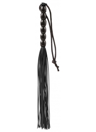 Чёрная мини-плеть из резины Rubber Mini Whip - 22 см. - Blush Novelties - купить с доставкой в Серпухове