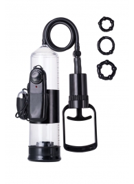 Вакуумная помпа A-toys с вибропулей и эрекционными кольцами - A-toys - в Серпухове купить с доставкой