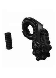 Чёрное эрекционное виброкольцо Tickle - Bathmate - в Серпухове купить с доставкой